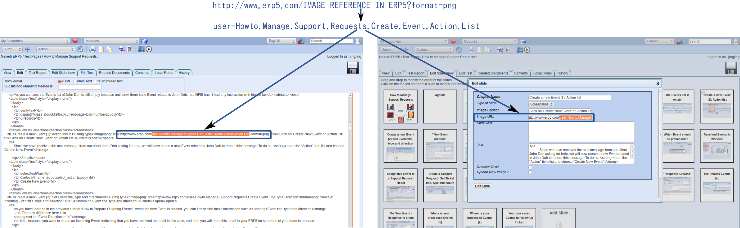 Make standard image with screenshot: Copy svg URL to web page