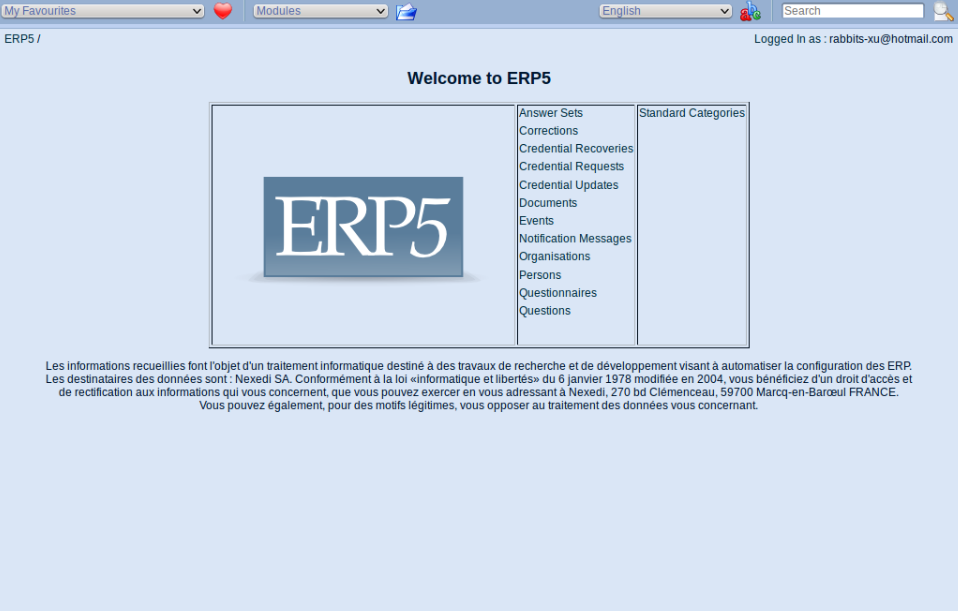 On-line questionnaire correction system ERP5