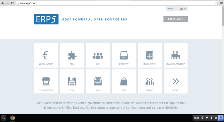 ERP5.com | Screenshot Simplicity Design