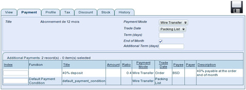 TioLive Sale Order Payment Tab