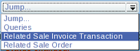  menu jump to related sale invoice screenshot